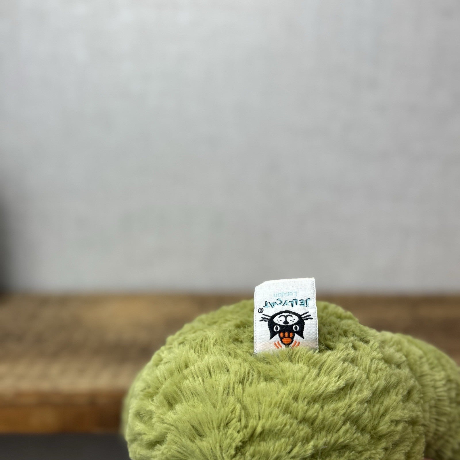 Jellycat Medium Fuddlewuddle Dinosaur - Green Sitting Textured Dinosaur Soft Toy