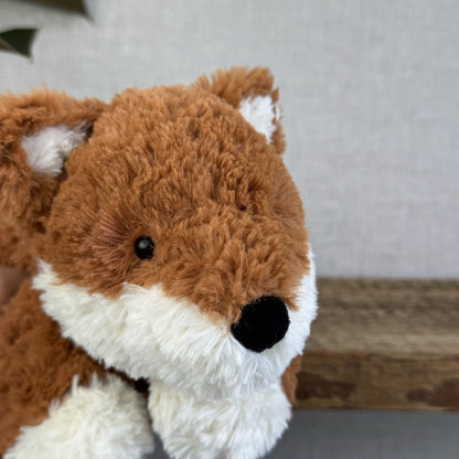 Jellycat Tumblie Fox Laying Curly Fox Plush Beanie Lying Fox Soft Toy 12" (#2)