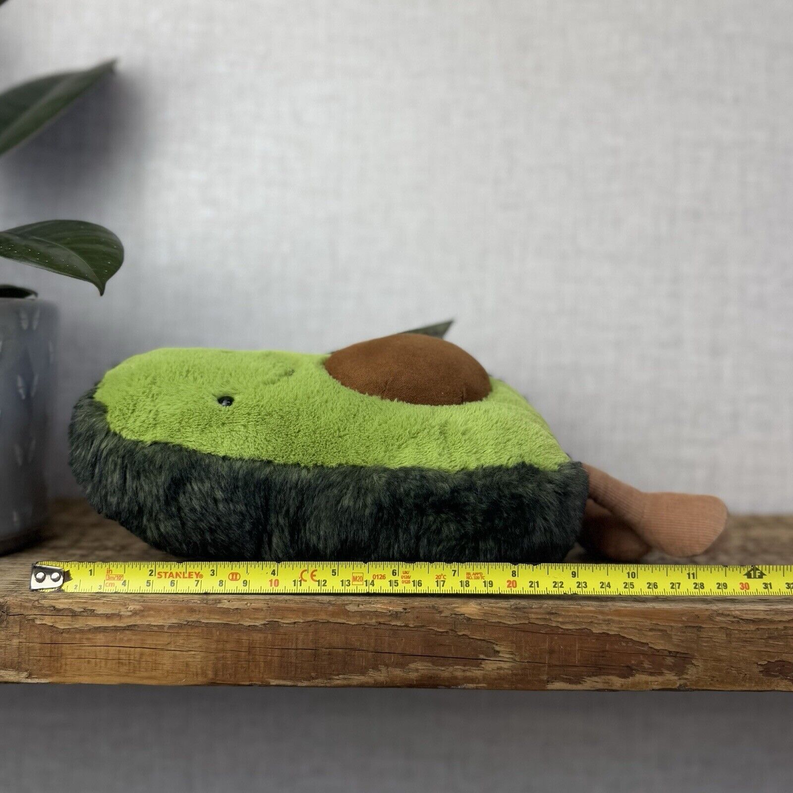 Jellycat Amuseable Avocado Medium - Soft Toy Food Play Green Fluffy Avocado 12”
