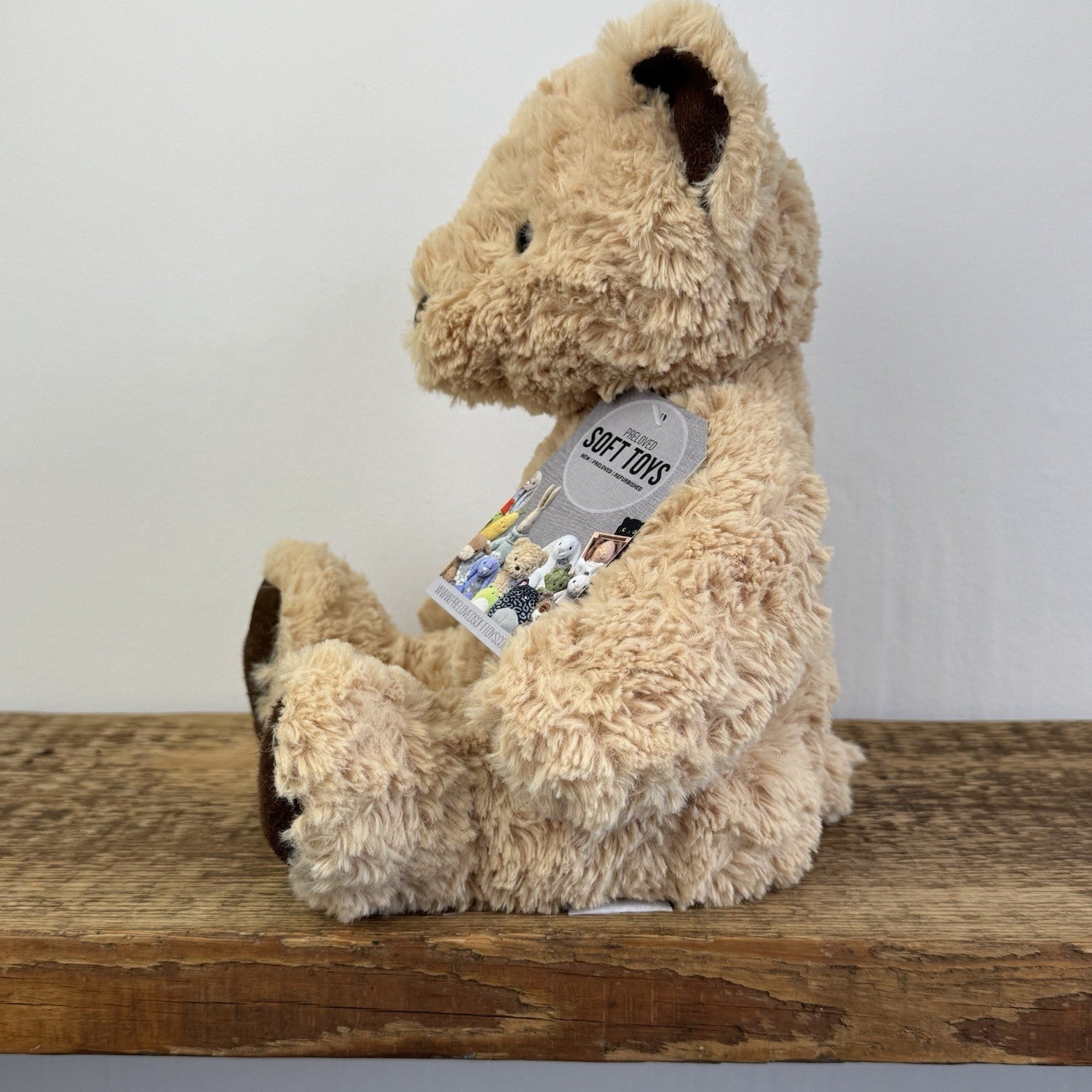 Jellycat Medium Edward Bear - Medium Golden Textured Bear Plush 12"