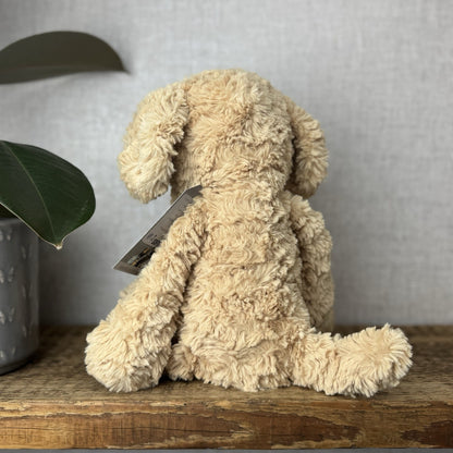 Jellycat Medium Mumble Dog - Iggle Squiggle Medium Textured Honey Puppy 12”