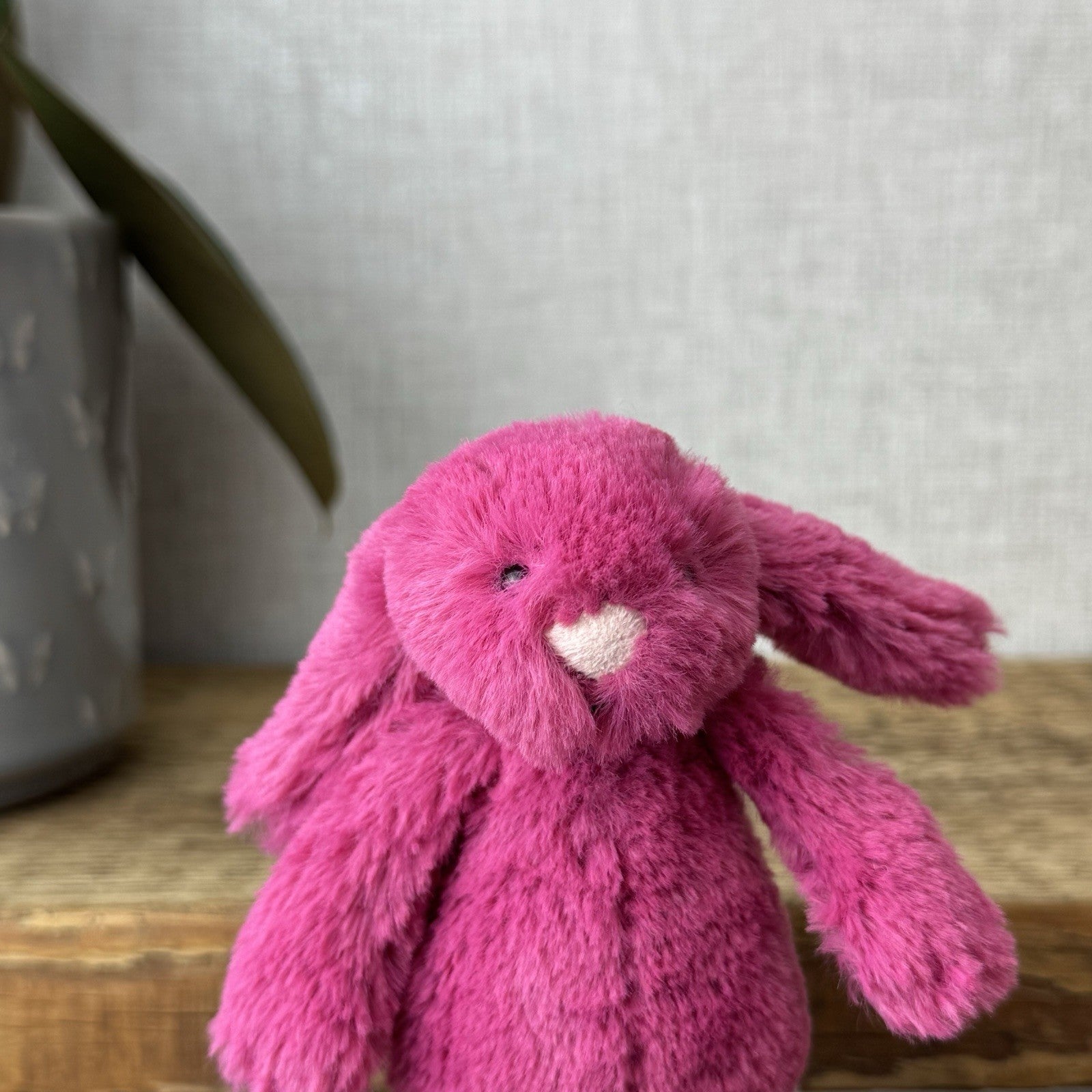 Jellycat Tiny Baby Rose Bashful Bunny - Baby Little Bright Pink Bunny Rabbit 5”