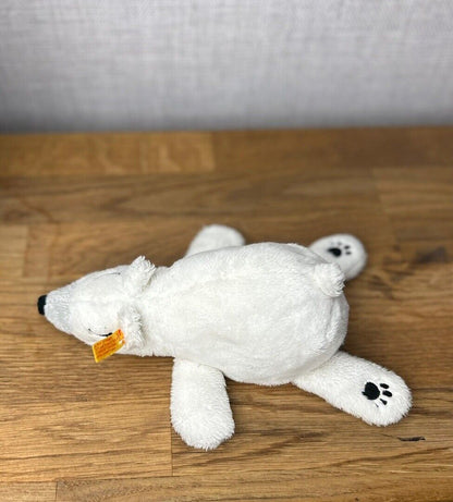 Steiff 241253 - Iggy Polar Bear - Small Polar Bear Collectible - Laying Bear