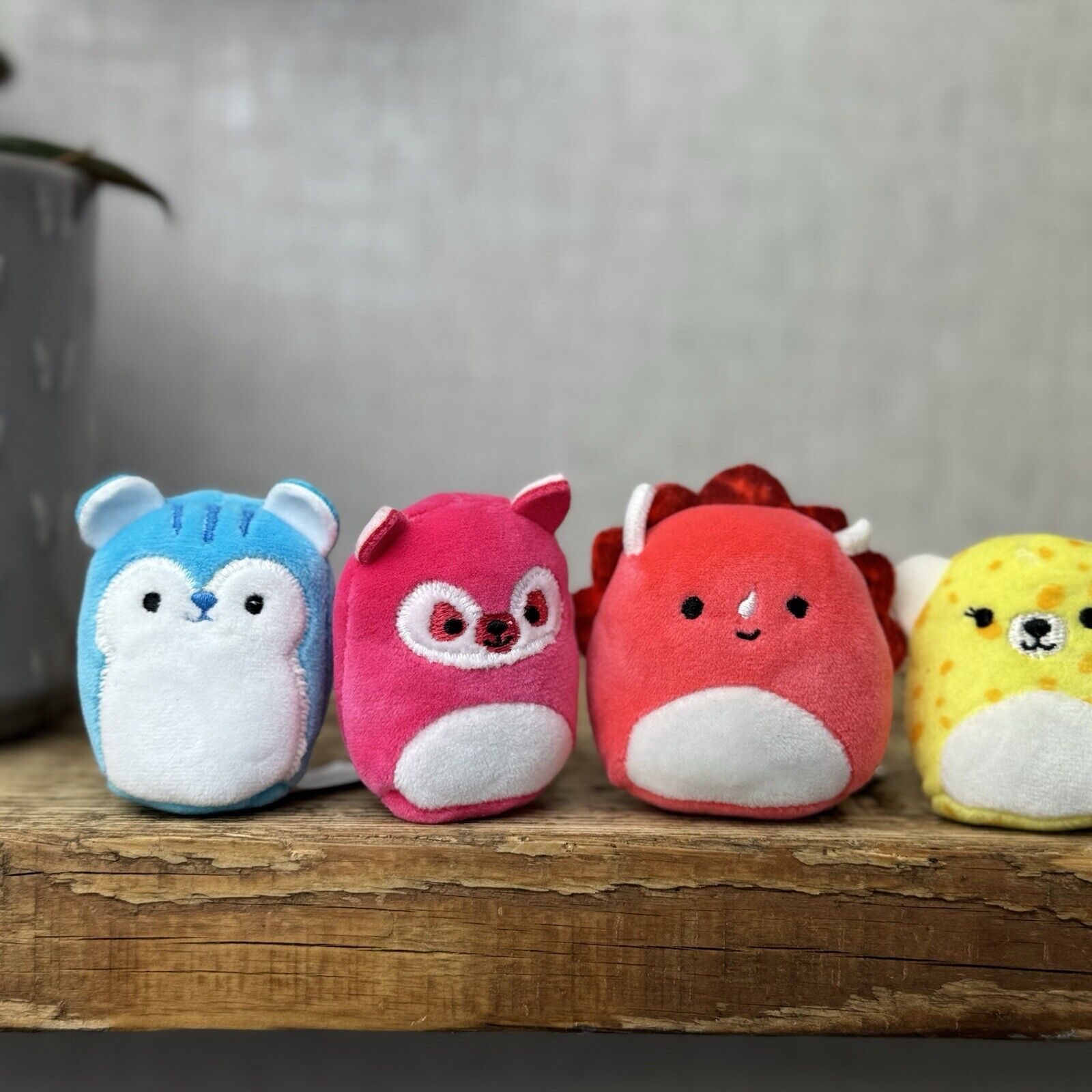 Squishmallow Squishville - Bright Squad x4 - Lexie, Tristan, Lecia, Santiago 2"