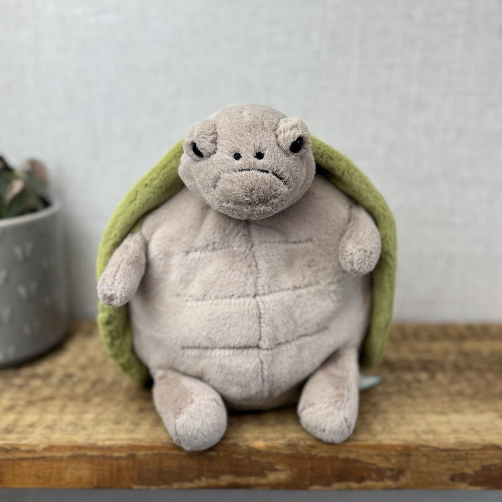 Jellycat Timmy Turtle - Grumpy Turtle Soft Toy (With Tags) Beanie Turtle 12"