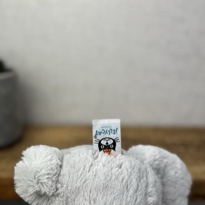 Jellycat Medium Silver Blossom Bunny - Grey Bunny Blossom Ears GreyTail 12"