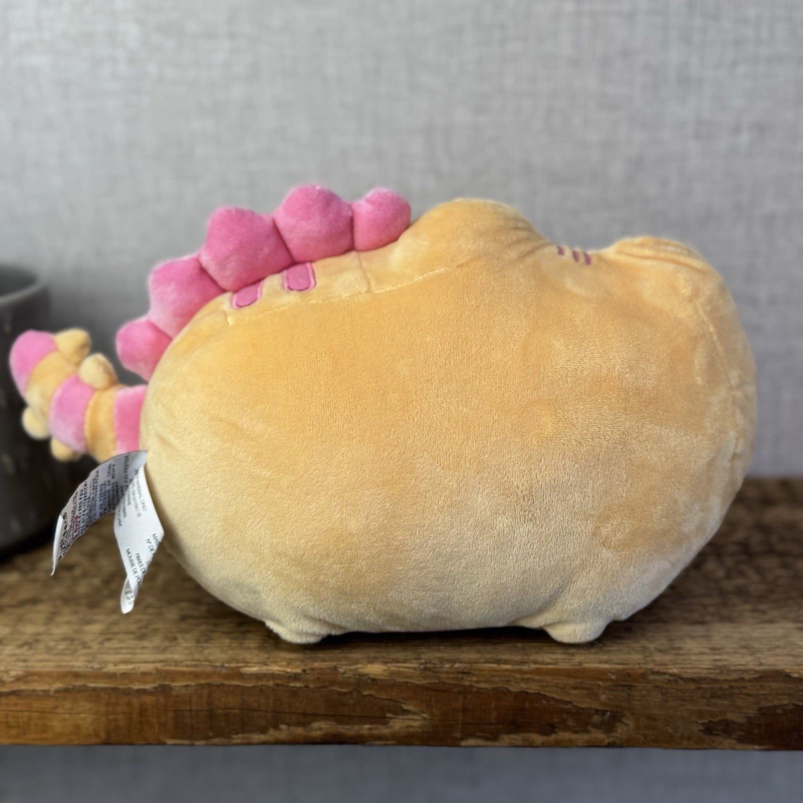 Gund Pusheen Cat - Pusheenosaurus Strawberry Banana Orange/Yellow/Pink 10"