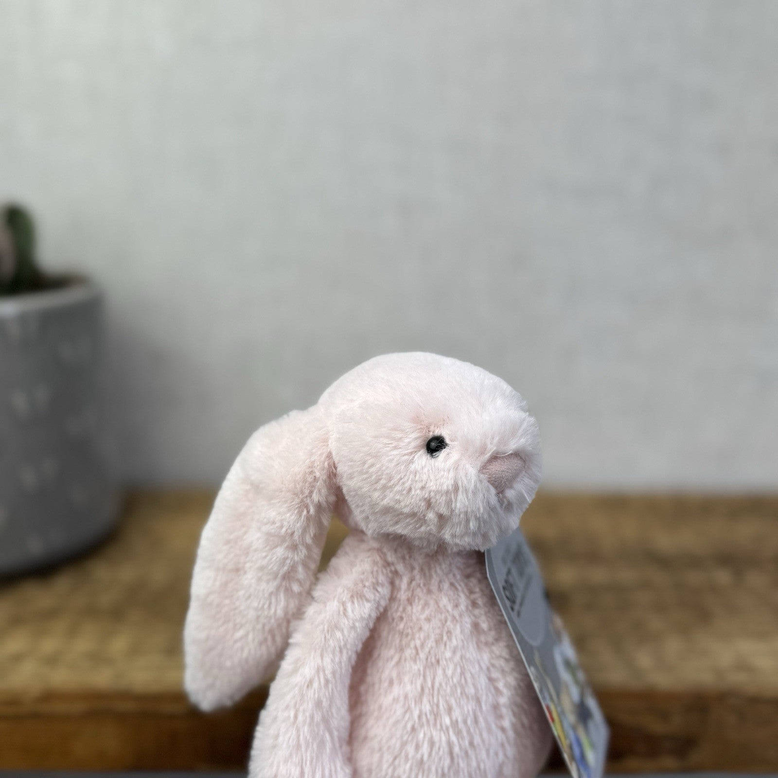 Jellycat Bashful Bunny Rattle Baby Pink- Baby Pink Small Rabbit Rattle Toy 8”