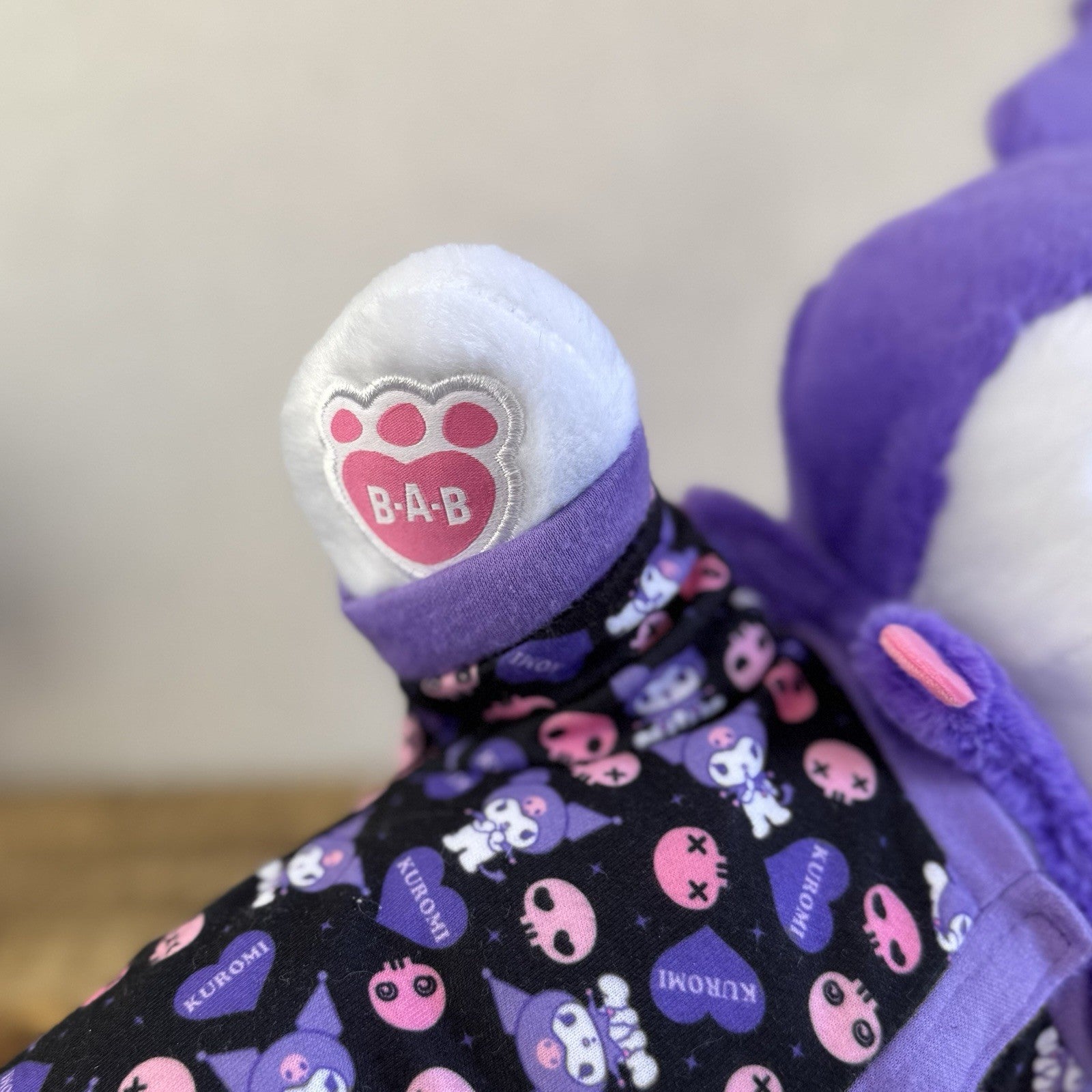 Build A Bear Purple Kuromi With Romper - New With Tags Sanrio Plush Toy