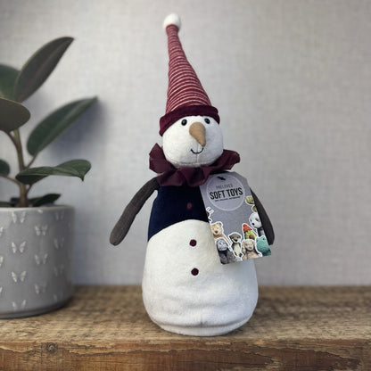 Jellycat Yule Snowman - Snowman With Collar & Hat - Scandi Christmas Retired 