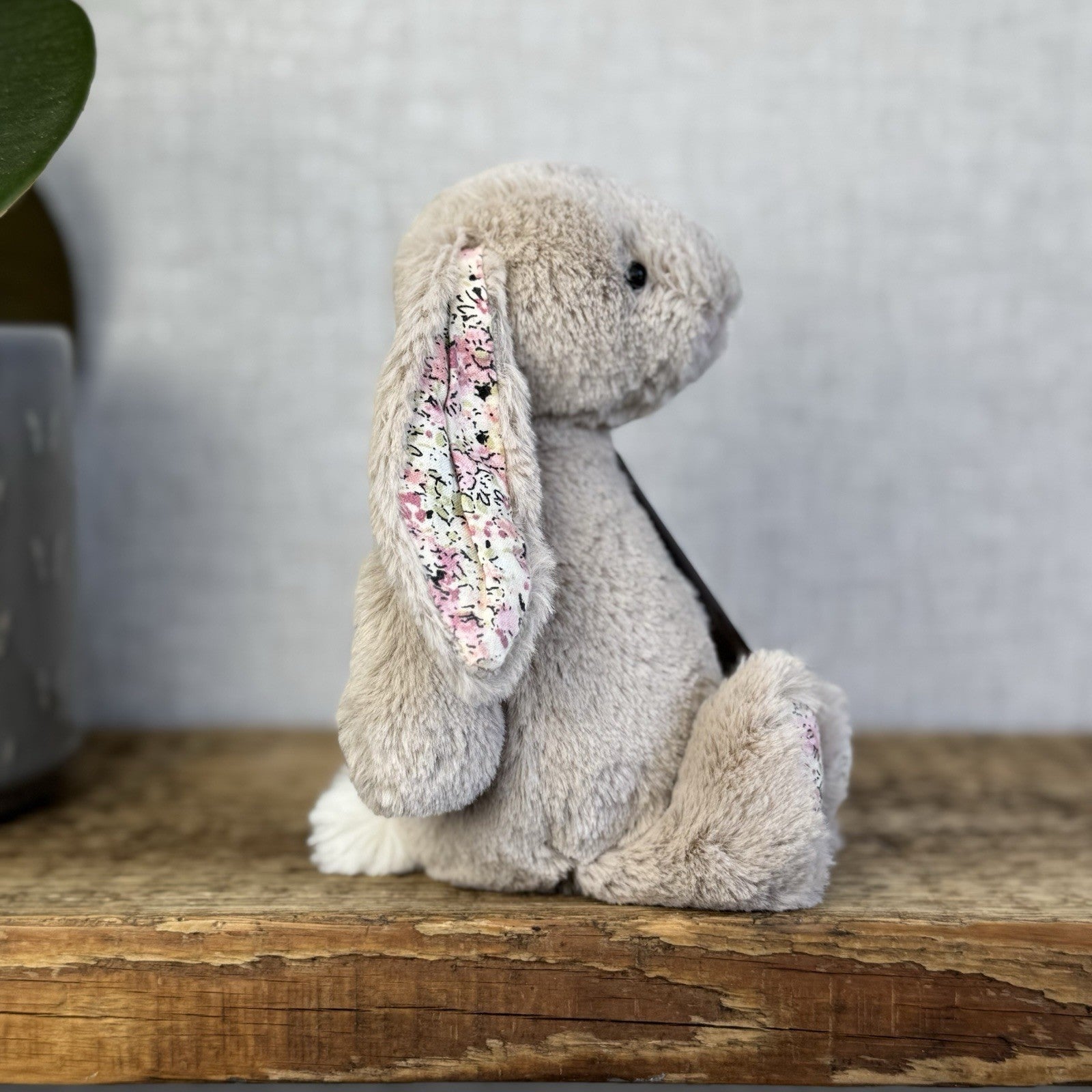 Jellycat Small Bea Beige Blossom Bashful Bunny - Floral Brown Rabbit 8” (#2)
