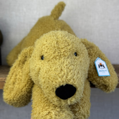 Jellycat Splootie Puppy - Retired & Rare Large Golden Beanie Floppy Dog 22”