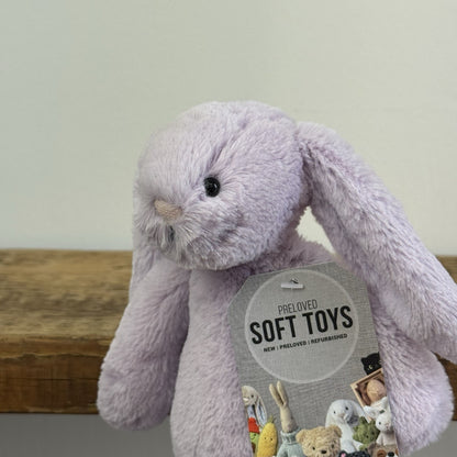 Jellycat Small Bashful Lilac Bunny - Small Light Purple Bunny Beanie Retired 8”