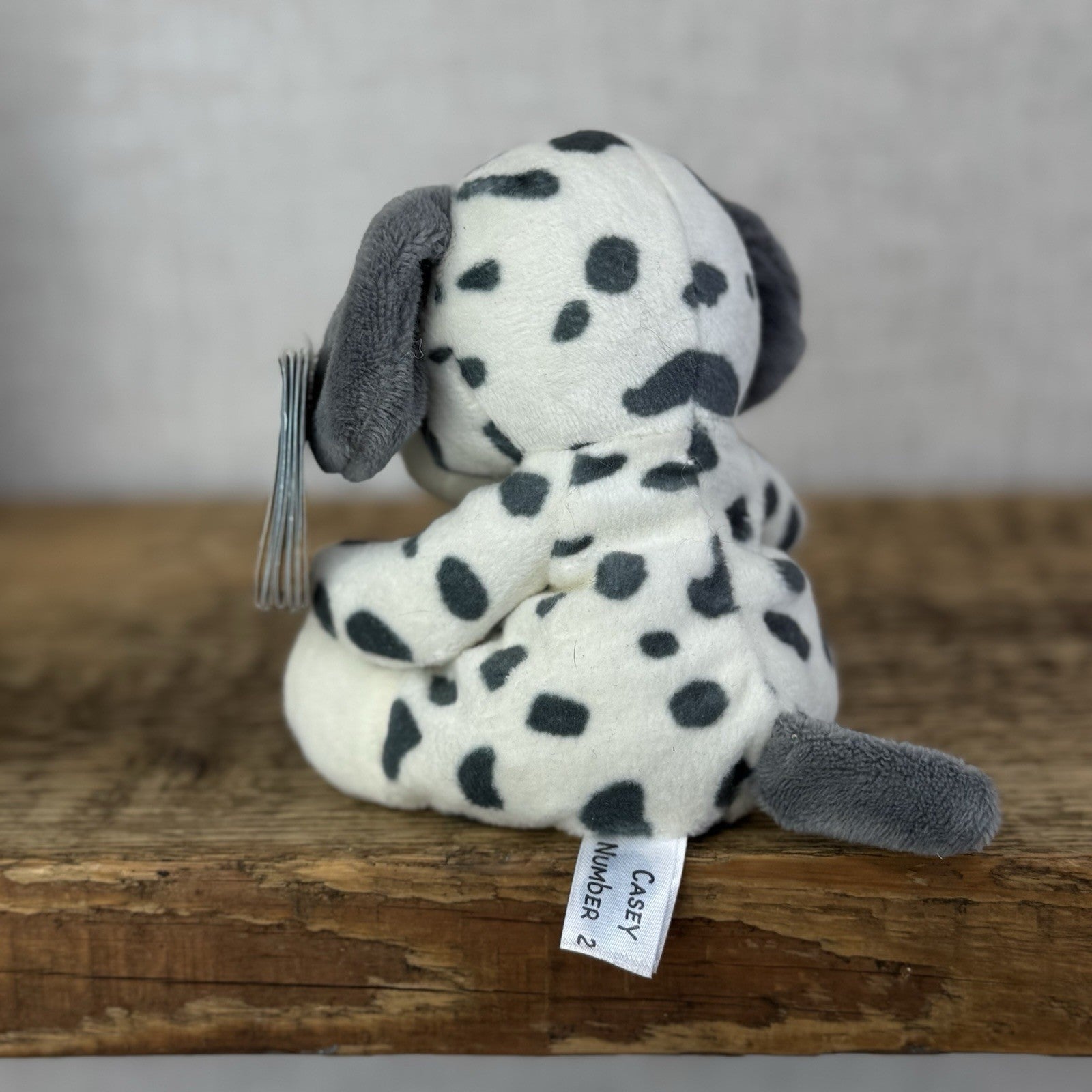 Blue Nose Friends Casey #2 - Mini Dalmatian Black/White Spotty Mini Beanie 5"