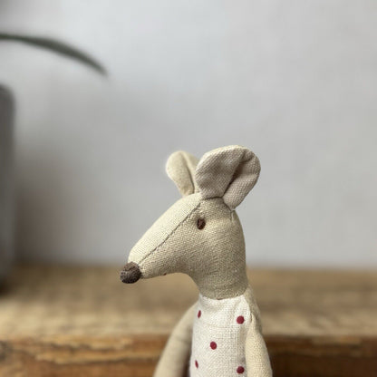 Maileg First Edition Mum Mouse - 2012 Vintage Mum Mouse With Skirt 