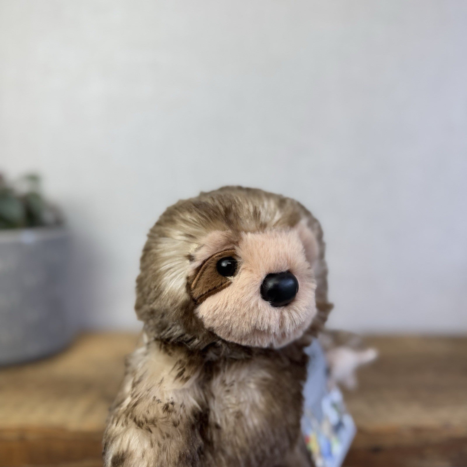 Build A Bear Mini Beans Sloth Buddy Brown Plush - Small Beanbag BAB NWOT 7"