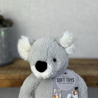 Jellycat Benji Koala Small - Retired Soft Grey Beanie Koala Snugglet 11”