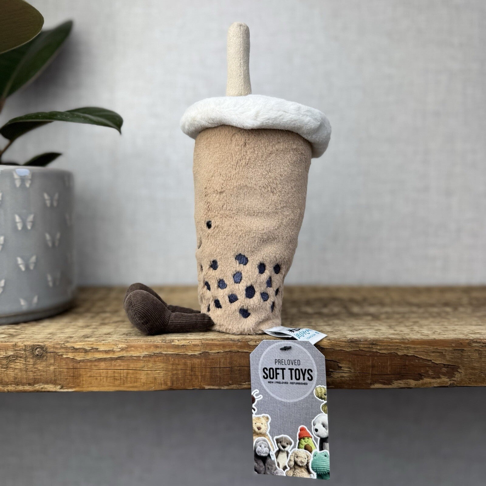 Jellycat Amuseable Bubble Tea - Jellycat Bubble Tea Soft Toy Plush - Beanie Food