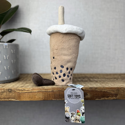 Jellycat Amuseable Bubble Tea - Jellycat Bubble Tea Soft Toy Plush - Beanie Food