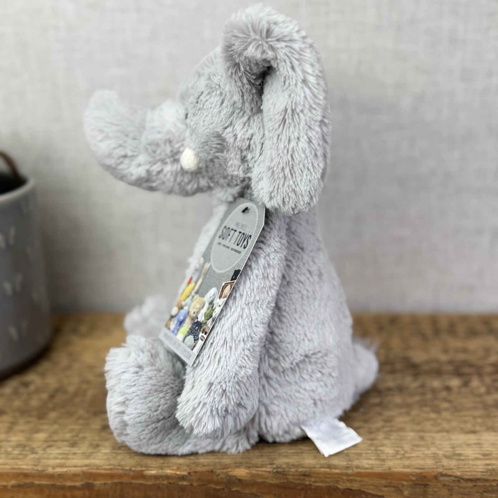Jellycat X The Little White Company Grey Bashful Elephant Soft Toy Retired Rare