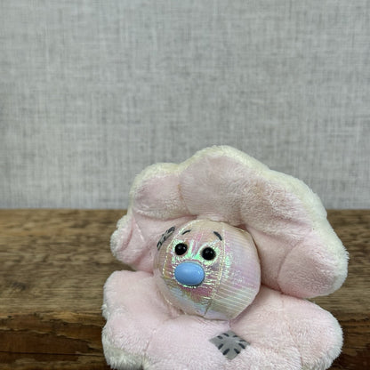 Blue Nose Friends Pandora Clam - Pink Clam Iridescent Details Rare Mini Plush