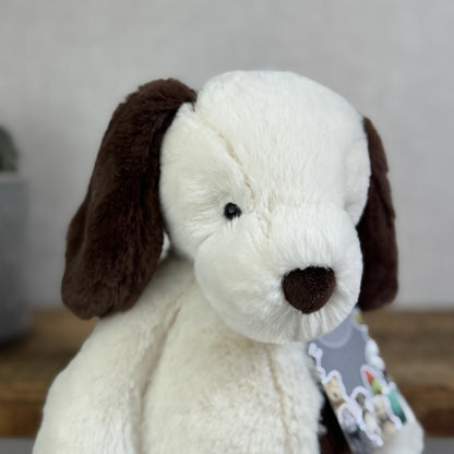 Jellycat Medium Puffles Dog Puppy - Super Soft Puppy Dog Medium Retired 12”