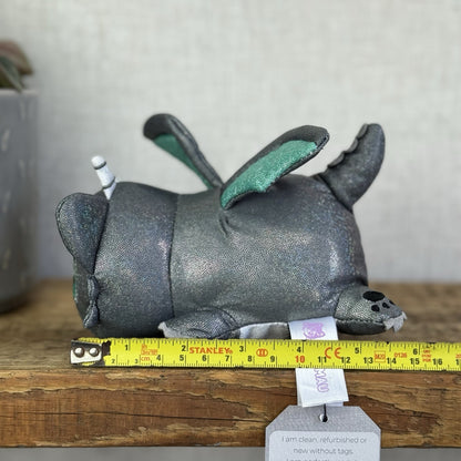 Aphmau MeeMeows - Dragon Cat Grey/Green Sparkly Plush Collectible 5"