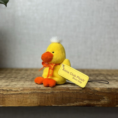 Anna Club Plush Beanie Duck - Tiny Beanie Duck Hanging New With Tags - Vintage 