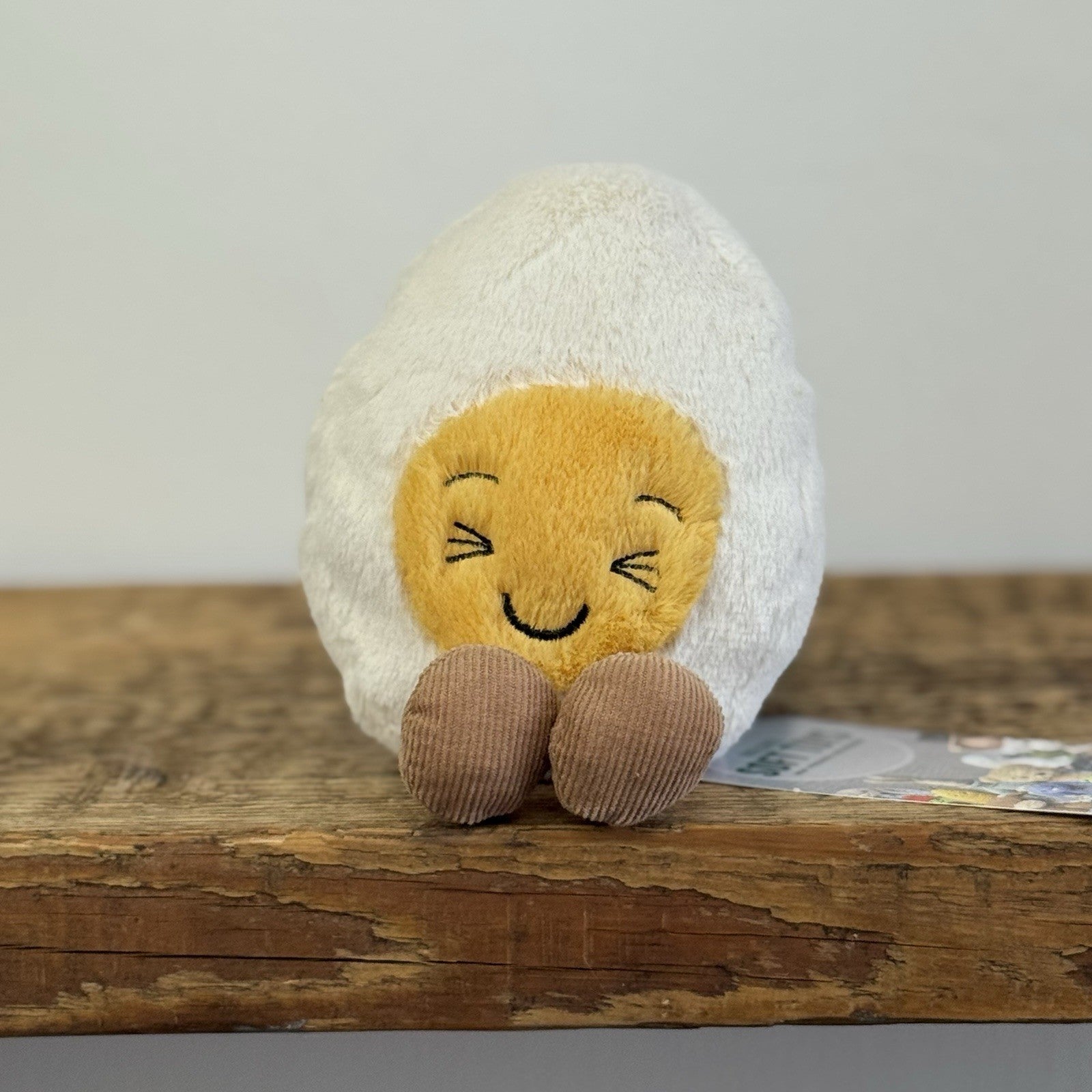 Jellycat Laughing Boiled Egg - Laughing Egg Soft Toy Retired Small 5"