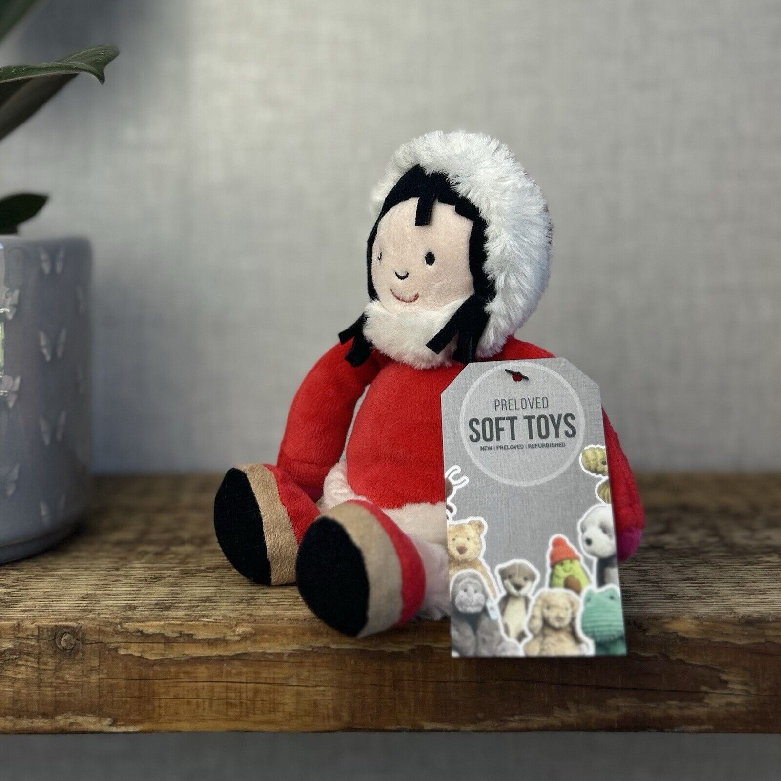 John Lewis Mrs Clause - Christmas Soft Toy Plush Beanie 8” (Jellycat Collab)
