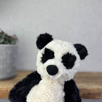 Jellycat Small Bartlesham Panda Bear - Vintage Panda With Tags Collectible 11"