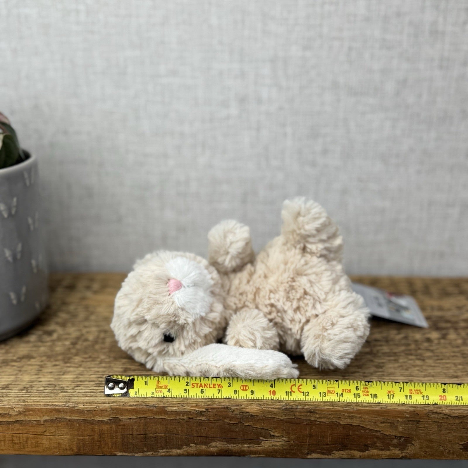 Jellycat Yummy Bunny Beige Rabbit - Mini Beanie Rabbit Retired 5”