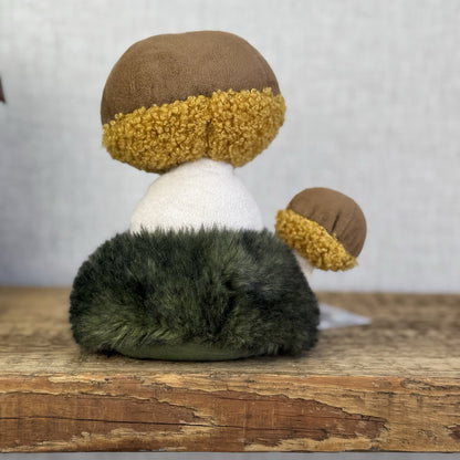Jellycat Wild Nature Boletus Mushroom - Retired Mushroom Beanie Plush Display 8"
