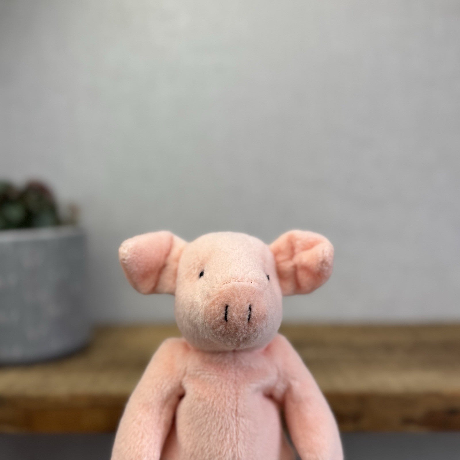 Marks & Spencers Small Pink Piglet Beanbag Soft Toy - Vintage Pig Plush 8”