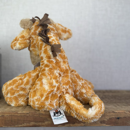 Jellycat Merryday Giraffe - Tall Giraffe Soft Long Tail Plush Beanie 15” (#2)