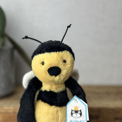 Jellycat Small Bashful Bee - Old Style Bumble Bee Beanie Plush New With Tags 8”