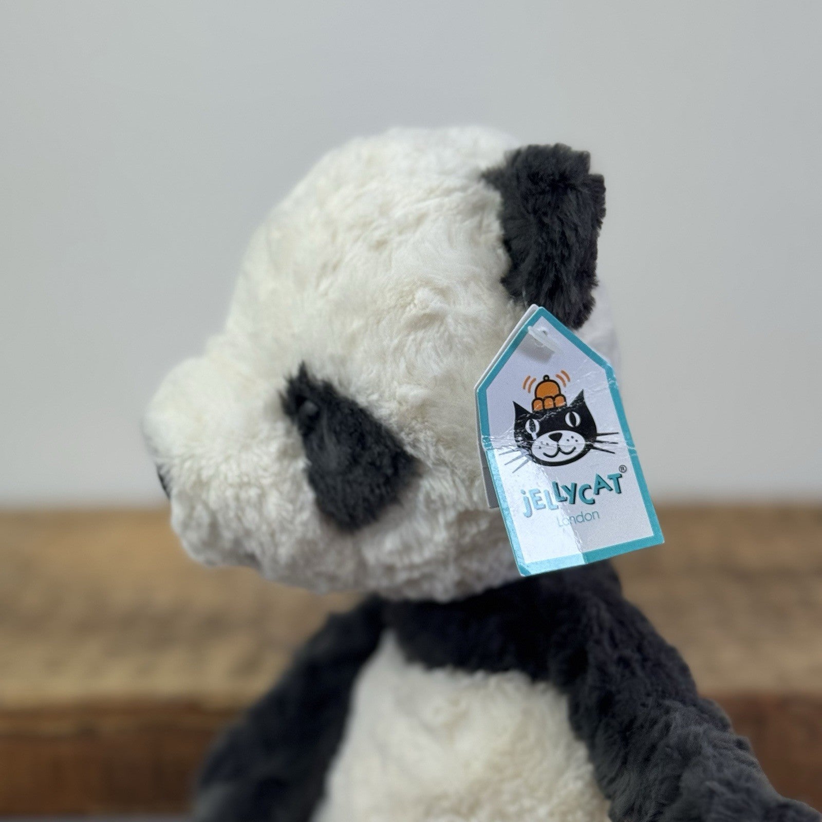 Jellycat Tuffet Panda - Panda Textured Beanie Plush Wild Animal Retired With Tag