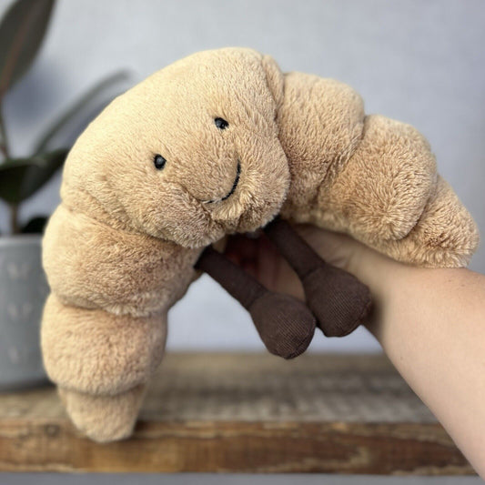 Jellycat Large Amuseable Croissant - Large Croissant Toy - Larger Pastry 12”