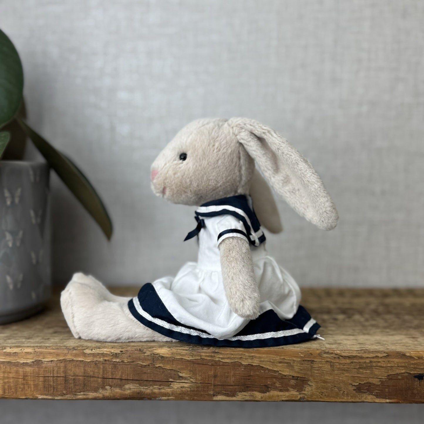 Jellycat Sailing Lottie Bunny  - Bunny In Sailor Dress Retired - Small 10"
