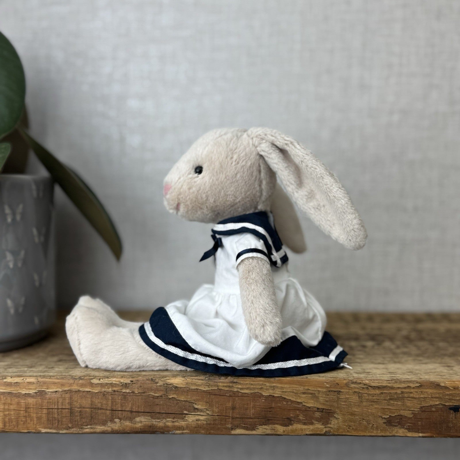 Jellycat Sailing Lottie Bunny  - Bunny In Sailor Dress Retired - Small 10"