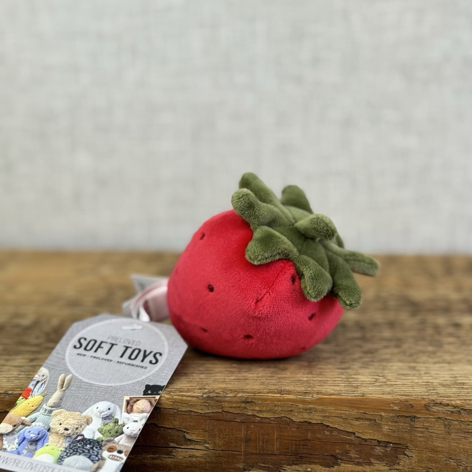 Jellycat Fabulous Fruit Strawberry - Soft Toy Play Food - Fruit Soft Toy 4” (#2)