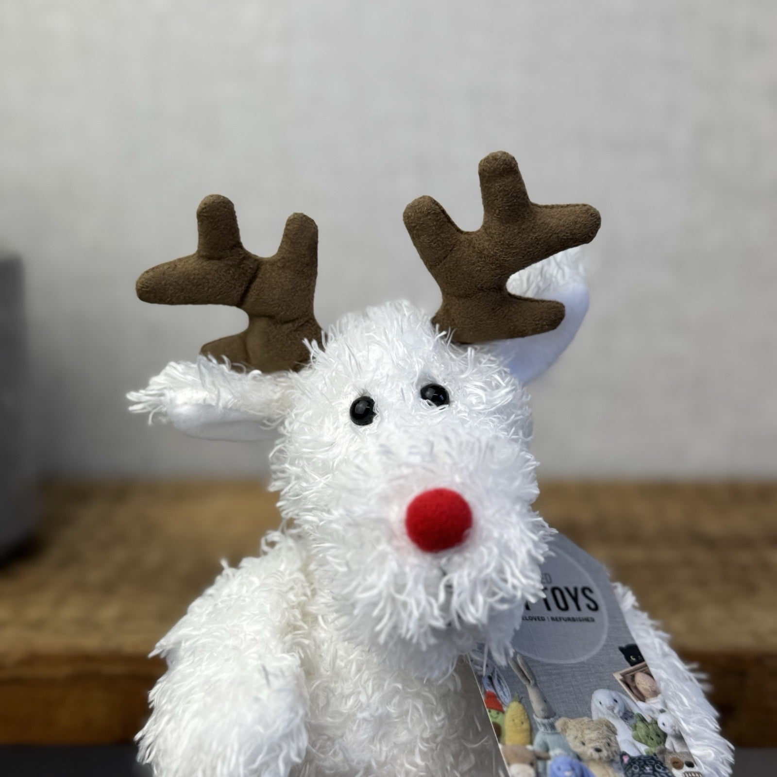 The Little White Company White Beanie Reindeer - Toastie Reindeer (Jellycat) #2