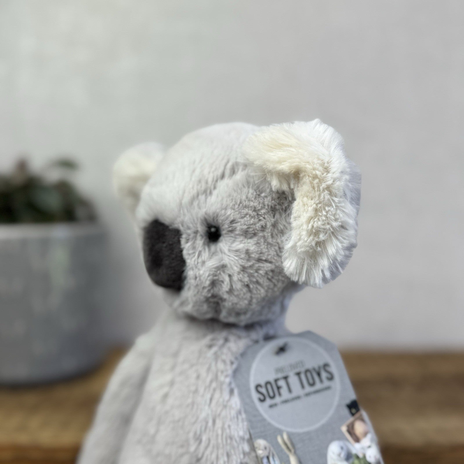 Jellycat Medium Bashful Koala - Light Grey Old Style Bashful Soft Toy Rare 12"