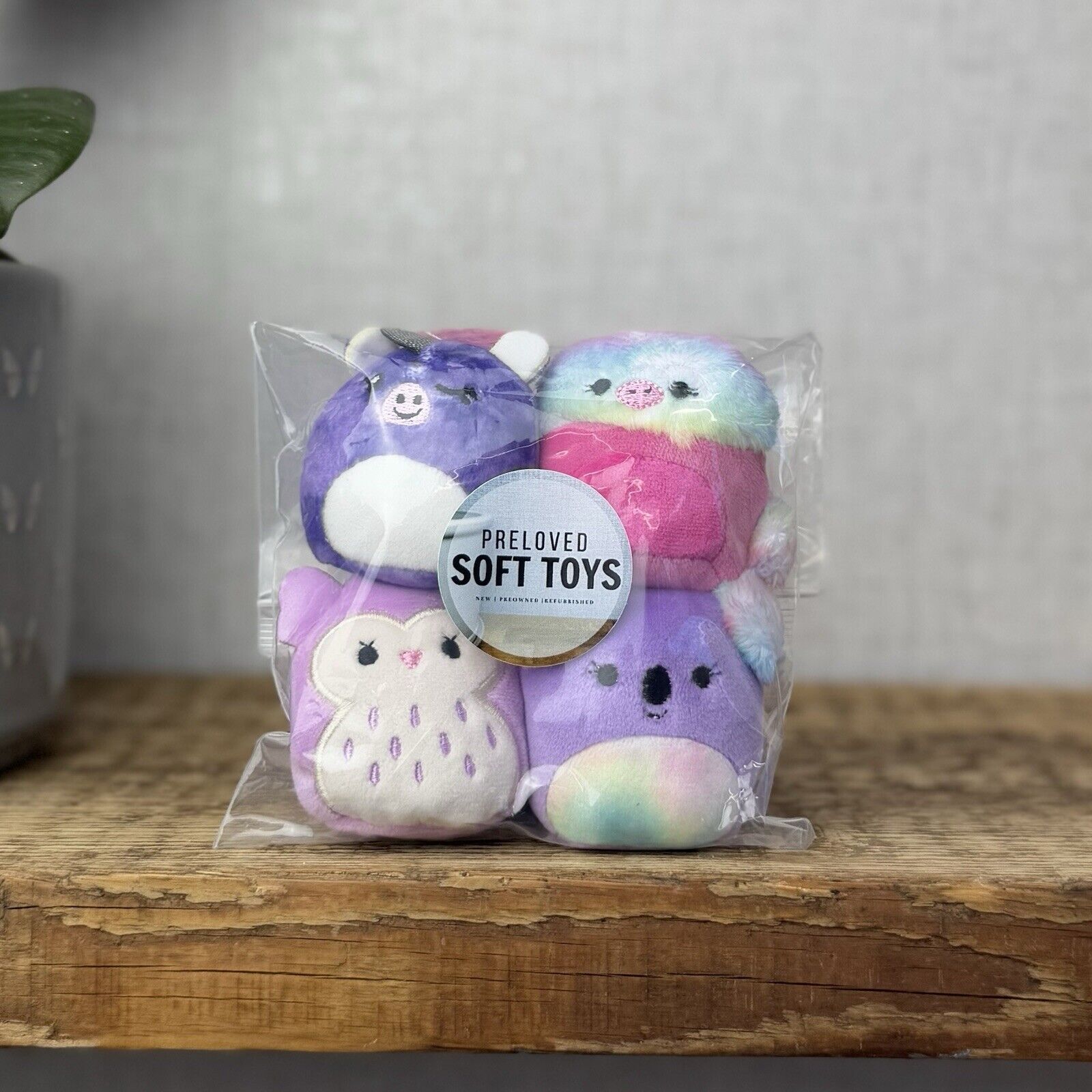 Squishmallow Squishville - Purple Mix - Renate, Abilene, Holly & Helena 2” Tiny