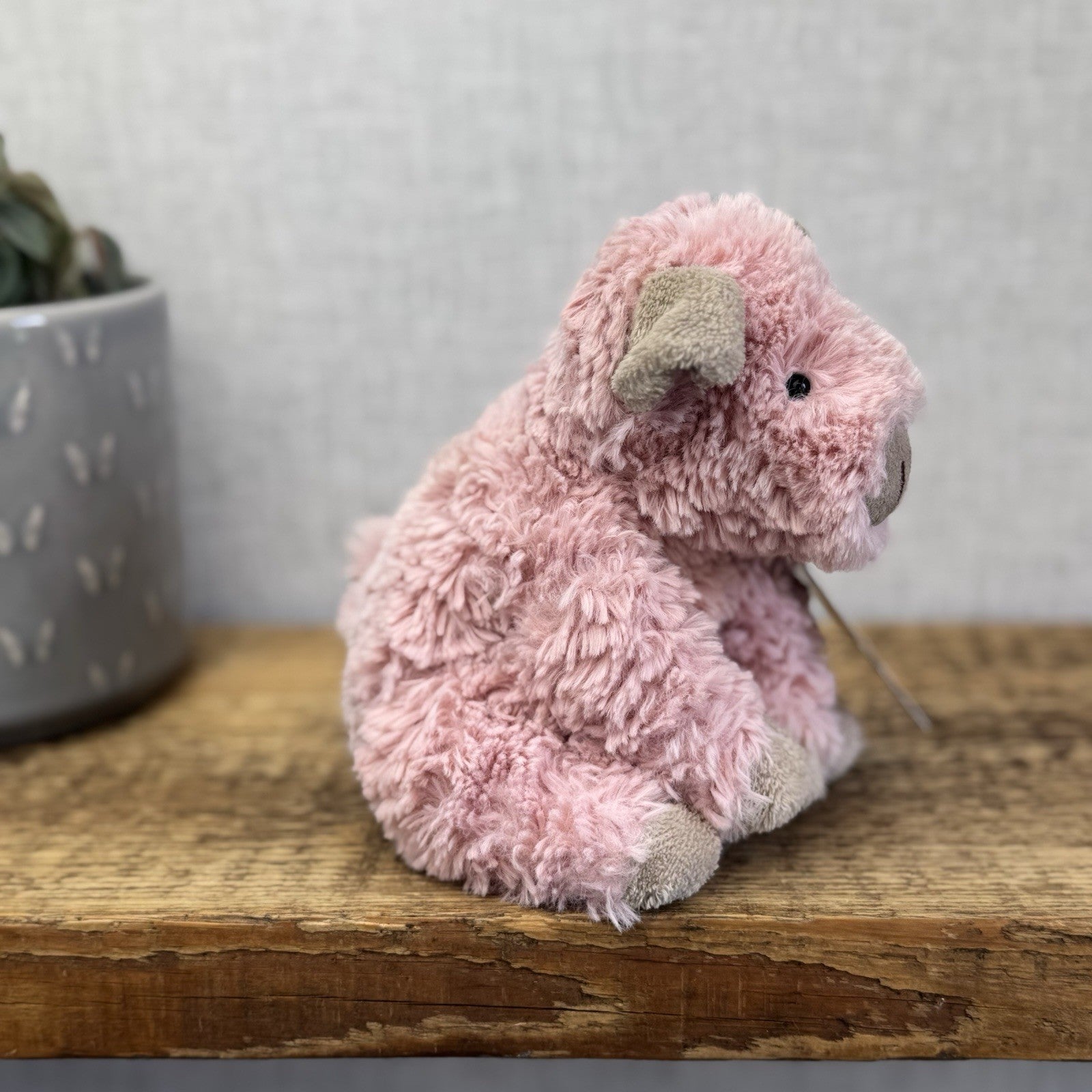 Jellycat Small Fuddles Pig - Pink Piglet Textured Beanie Retired Rare 8"