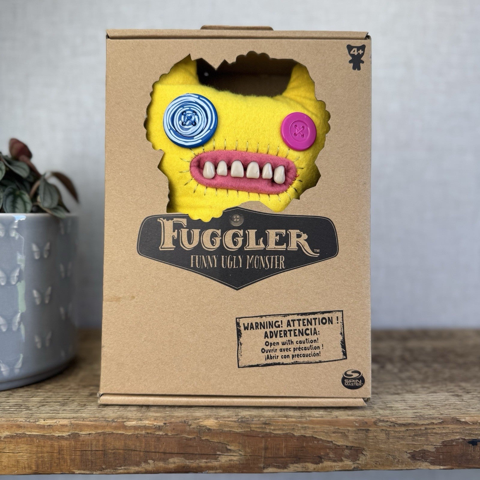 Fuggler Funny Ugly Monster - Indecisive Monster Yellow Smooth Fuggler SEALED Box