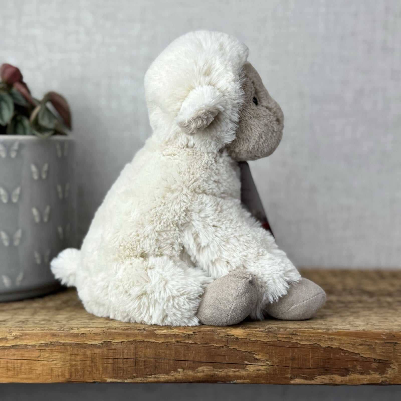 Jellycat Small Libby Lamb - Small Fluffy Lamb Soft Toy Sitting Retired 8"