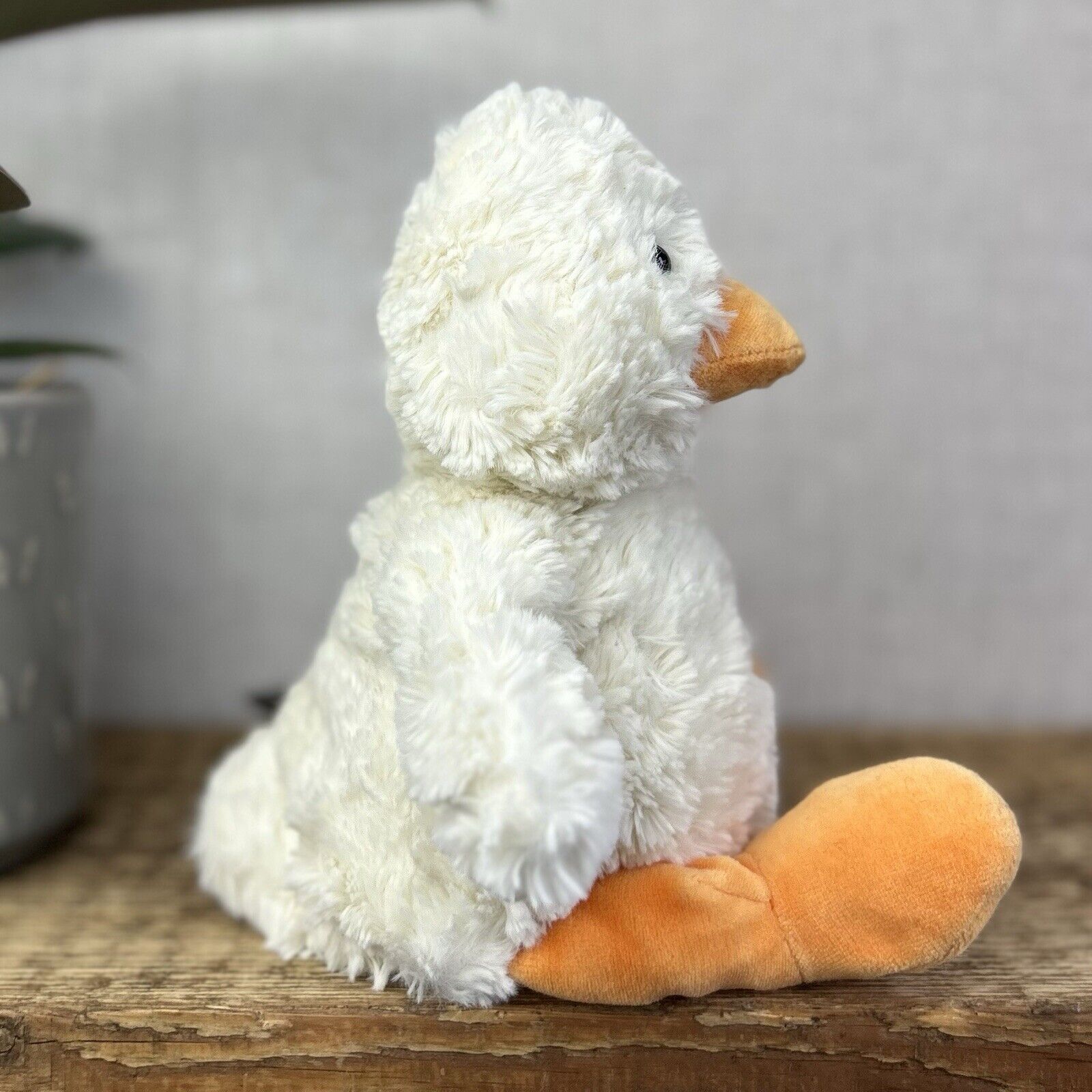 Jellycat Millyboo Duck - Small White Curly Fur Duckling Chick Small 10”