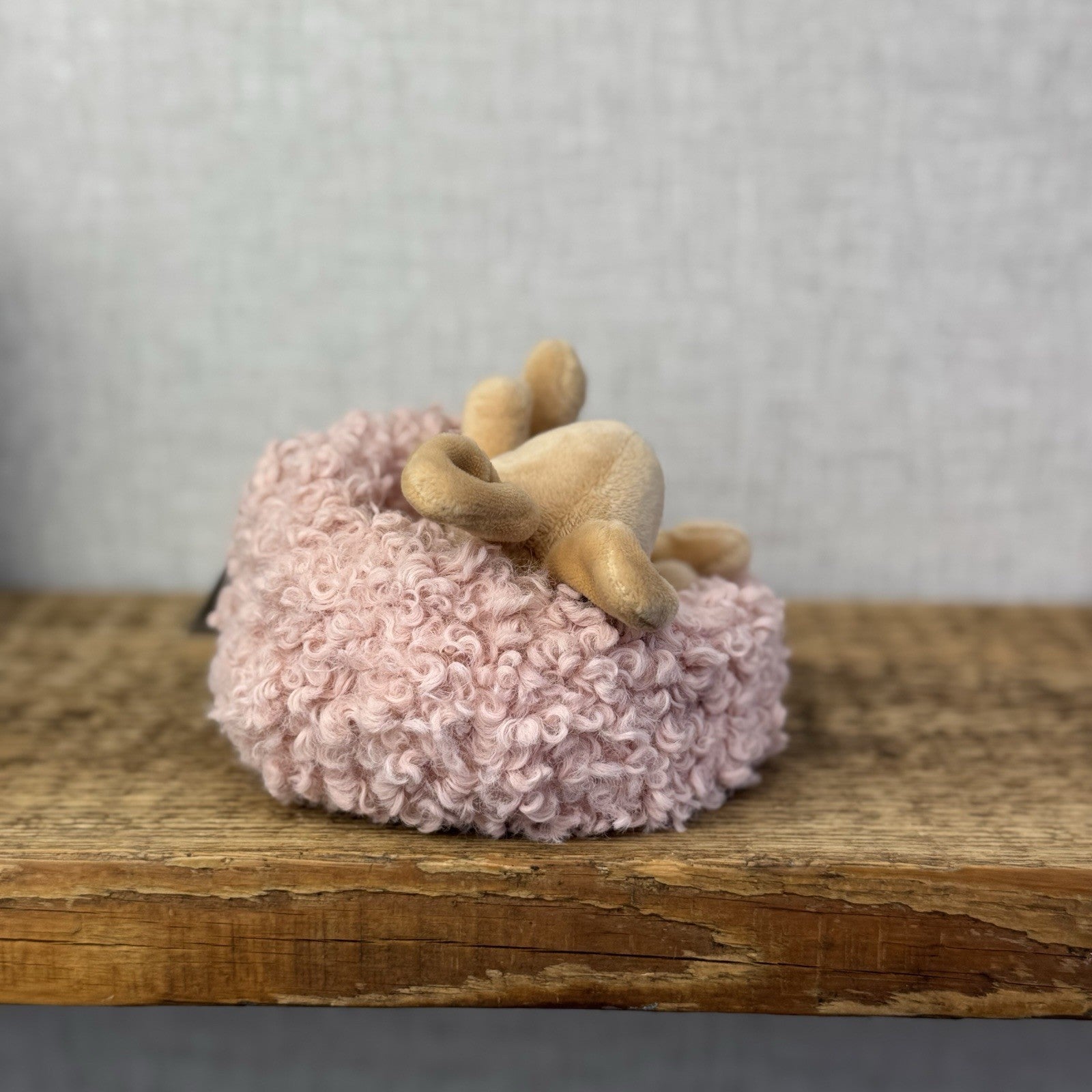 Jellycat Hibernating Bunny- Baby Sleeping Rabbit & Nest Soft Toy Plush Cute 5”