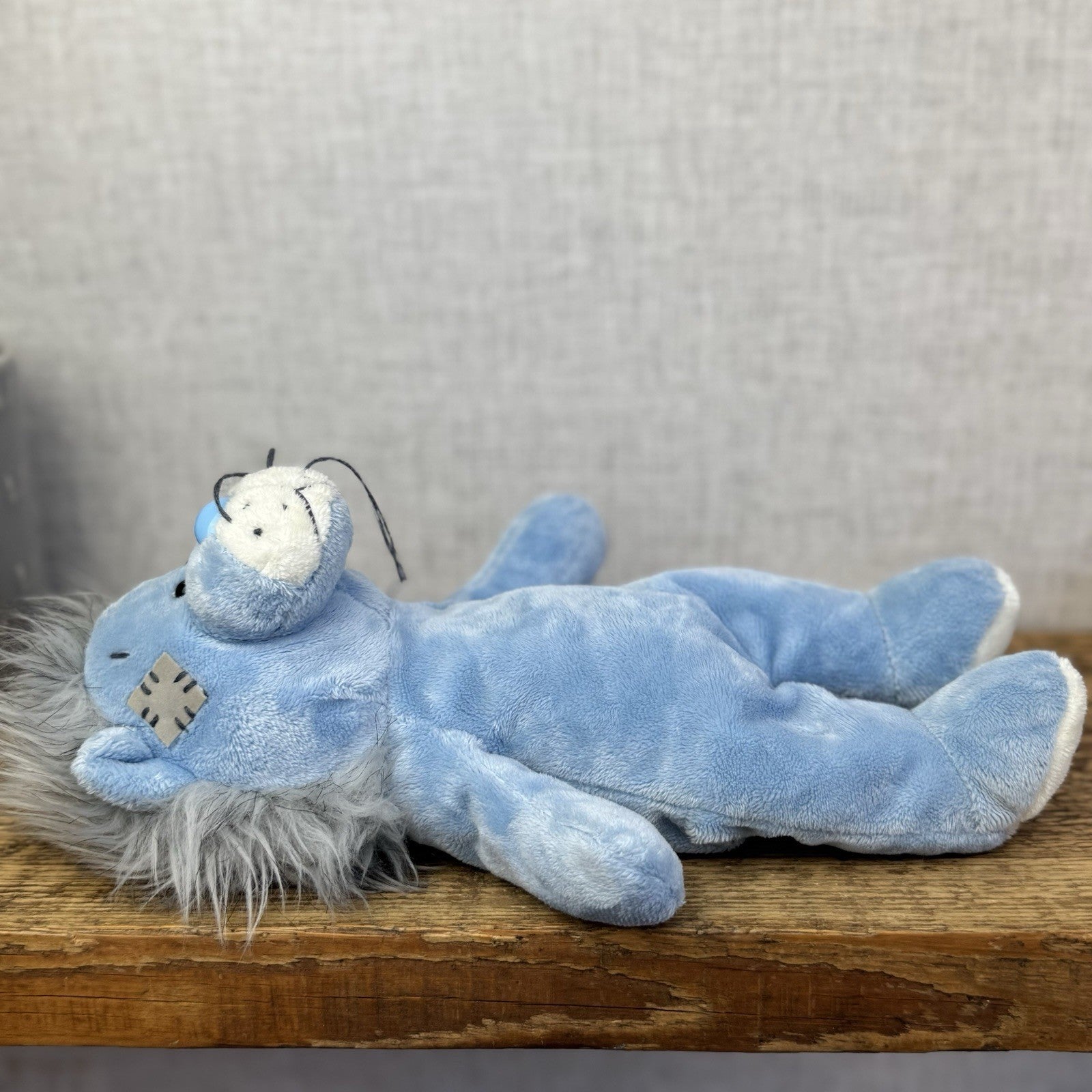 Blue Nose Friends Large Floppy Rocky Lion #15 11" Baby Blue Beanie Lion With Tag